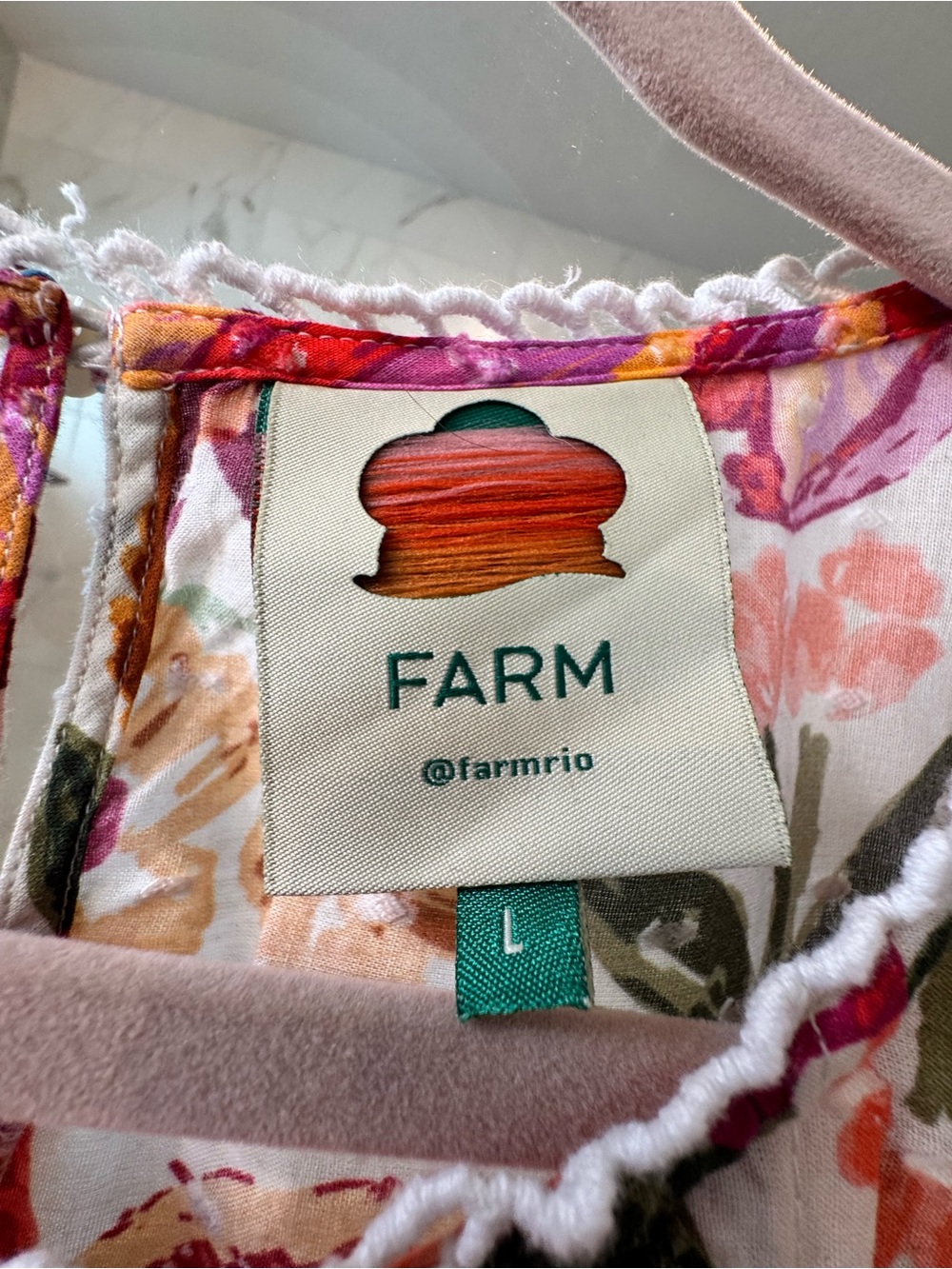 FARM Rio Floral Banana Top - Picture 3 of 3